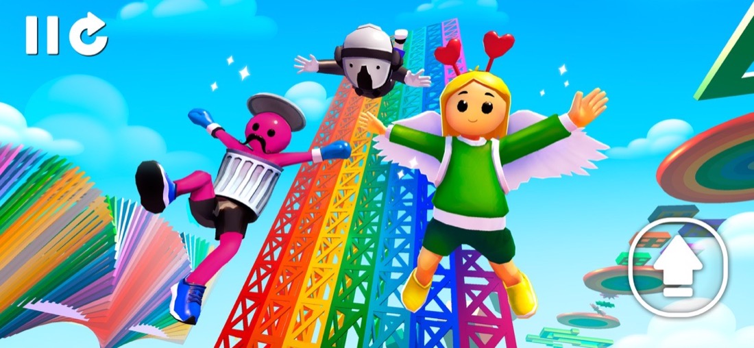 Mega Obby tower climb with rotating beams and coins to collect